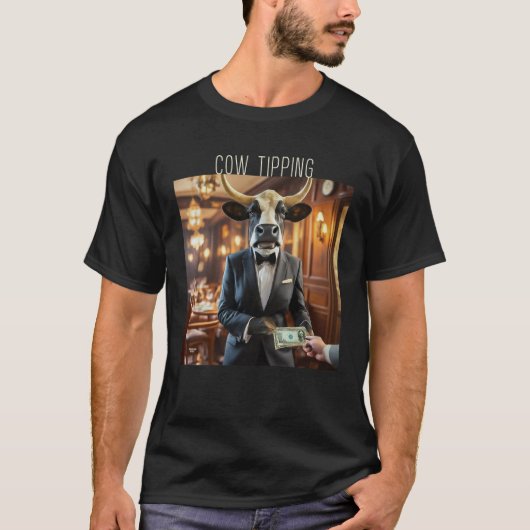 ファンシー牛の皮 Tシャツ (正面)