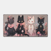 ファンシー猫 デスクマット (正面)