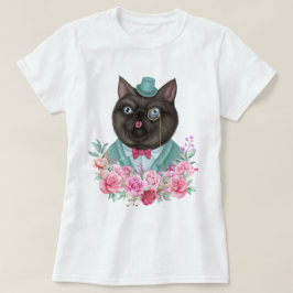 ファンシー猫 Tシャツ