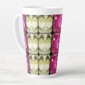 ファンシー玉模様 カフェラテマグ (左アングル)