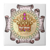 ファンシー王冠 タイル (正面)