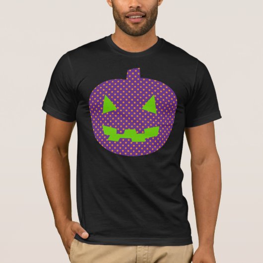 ファンシー秋ハロウィン用カボチャ Tシャツ (正面)