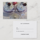 ファンシー空白の賞状 割引カード (正面/裏面)