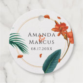 ファンシー結婚熱帯の花 フェイバータグ (正面)