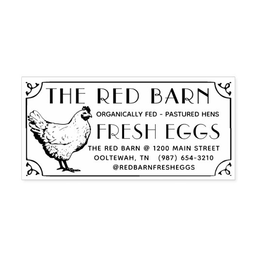 ファンシー縁どヴィンテージ セルフインキングスタンプ (デザイン)