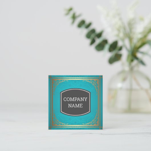 ファンシー縁ど華美 スクエア名刺 (スタンド正面)