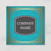 ファンシー縁ど華美 スクエア名刺 (正面)