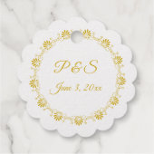 ファンシー縁ど金ゴールド結婚 フェイバータグ (裏面)