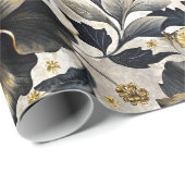 ファンシー花模様 ラッピングペーパー (ロールコーナー)