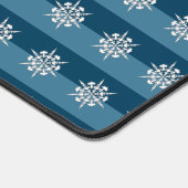 ファンシー芸術的クリスマスの雪の結晶 デスクマット (コーナー)