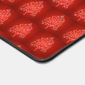 ファンシー芸術的クリスマスツリーパターンホリデーレッド デスクマット (コーナー)