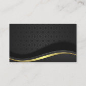 ファンシー華美デザイン |金属の背景 名刺 (裏面)