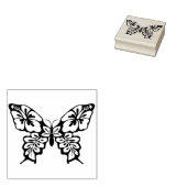 ファンシー蝶のアートスタンプ ラバースタンプ (押印)