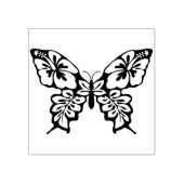 ファンシー蝶のアートスタンプ ラバースタンプ (インプリント)