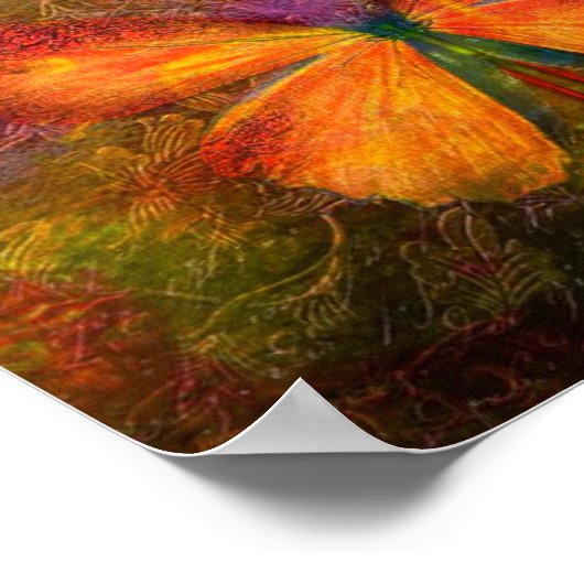 ファンシー蝶 ポスター (角)