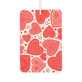 ファンシー赤いハートパターン カーエアーフレッシュナー