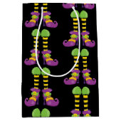 ファンシー足パターン ミディアムペーパーバッグ (正面)