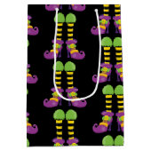 ファンシー足パターン ミディアムペーパーバッグ (裏面)