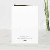 ファンシー金ゴールドエレガント黄色のクリスマスの飾り付け シーズンカード (裏面)