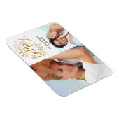 ファンシー金ゴールドベメリーー2フォトコラージホリデーマグネット マグネット (右側)