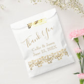 ファンシー金ゴールドレタリングありがとう フェイバーバッグ (封をした状態)