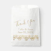 ファンシー金ゴールドレタリングありがとう フェイバーバッグ (正面)