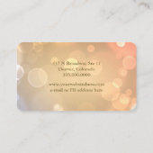 ファンシー金ゴールド《写真》ぼけ味プロフェッショナル 名刺 (裏面)