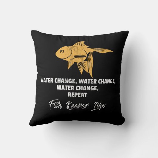 ファンシー金魚の種類が学習する熱帯地域 クッション (裏面)