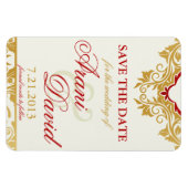 ファンシー黄金のセーブザデートマグネット マグネット (横)