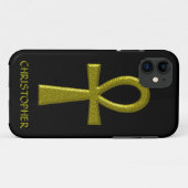 ファンシー ゴールド アンク Case-Mate iPhoneケース (裏面(横))