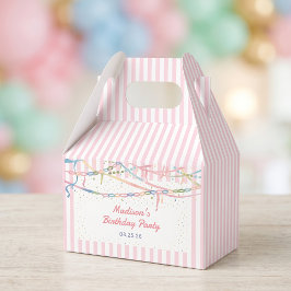 ファンシー・ナンシーピンクの女の子の誕生日パーティーのお礼箱 フェイバーボックス