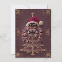 ファンシー・ハエトリグモのクリスマスカード
