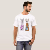 ファンシー・ラマペア Tシャツ (正面フル)
