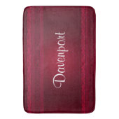 ファンシー&赤エレガント背景スタイリッシュ バスマット (正面縦)