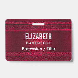 ファンシー&赤エレガント背景スタイリッシュ バッジ