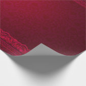 ファンシー&赤エレガント背景スタイリッシュ ラッピングペーパー (角)