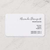 ファンシー&赤エレガント背景スタイリッシュ 名刺 (裏面)