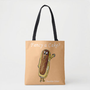 ファンシーCaki Chocolate Eclair 予測できな Art Umores トートバッグ