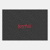 ファンシーHoliday Gift Wrap Presentationパッケージ ラッピングペーパーシート (正面3)