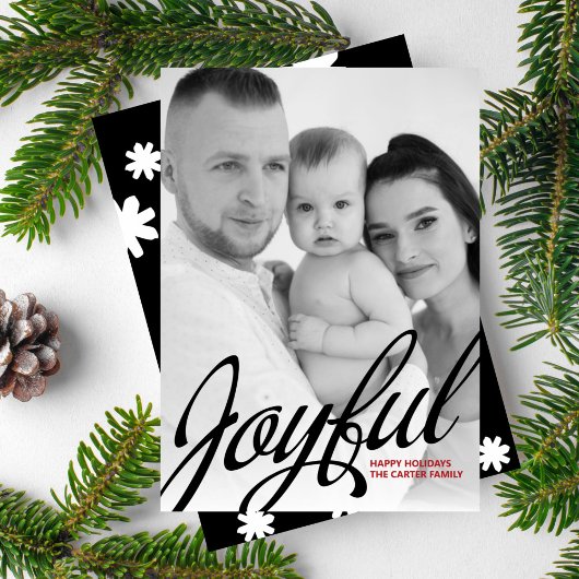 ファンシーJoyful Holiday Photo シーズンカード