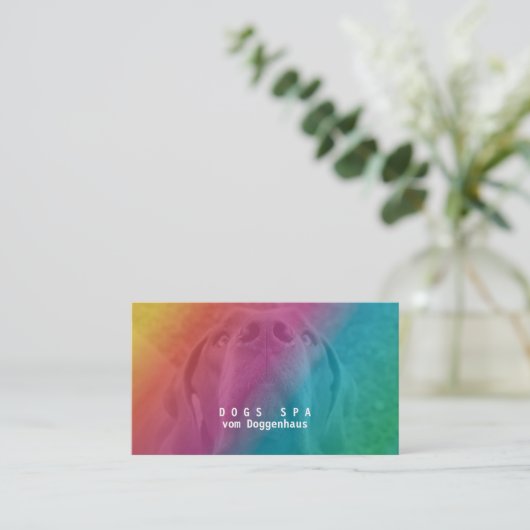 ファンシーRainbowを使う 名刺 (スタンド正面)