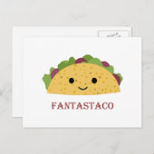 ファンタおもしろいスタコタコプンキュートかわいいタコ シーズンポストカード (正面/裏面)