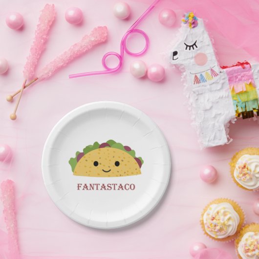 ファンタおもしろいスタコタコプンキュートかわいいタコ ペーパープレート (パーティー)