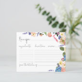 ファンタエレガントスティックフローラブライダルシャワーレシピカード (スタンド正面)