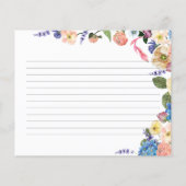 ファンタエレガントスティックフローラブライダルシャワーレシピカード (裏面)