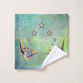 ファンタシー抽象芸術パターン バスタオルセット (ウォッシュタオル)