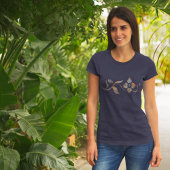 ファンタジアろうけつ染めフラワーズTシャツ Tシャツ