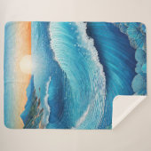 ファンタジアウォーターズシースケープ シェルパブランケット (正面(横))