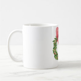 ファンタジックなくるみ割り人形のクリスマスリース コーヒーマグカップ