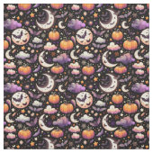 ファンタジックなハロウィンの夜空パターン ファブリック (見本)
